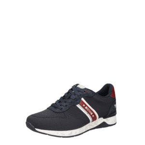 MUSTANG Sneaker low bleumarin / alb / roşu închis imagine