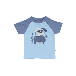 JACKY T-Shirt 'HAPPY CAR FRIENDS' albastru regal / albastru deschis / alb imagine
