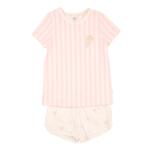 SANETTA Pijamale alb / portocaliu pastel / verde pastel / galben / roz imagine