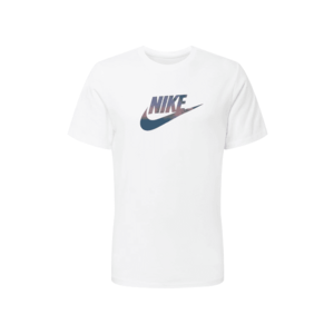 Nike Sportswear Tricou alb / albastru închis / mov închis imagine