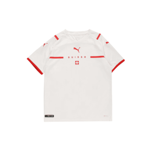 PUMA Tricou funcțional 'Schweiz' alb / roșu imagine