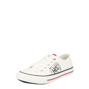 H.I.S Sneaker low alb / negru / roșu imagine