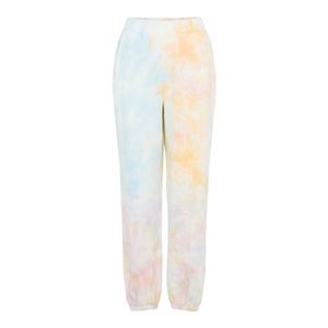 PIECES Pantaloni 'PINAR' alb murdar / galben pastel / albastru deschis / roz pastel / portocaliu pastel imagine