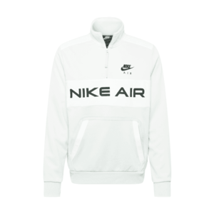 Nike Sportswear Bluză de molton negru / gri deschis / alb imagine