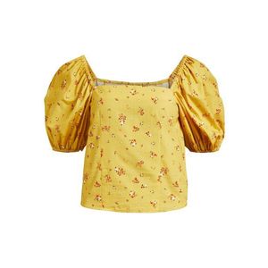 OBJECT Bluză 'Rose' galben auriu / portocaliu închis / alb imagine