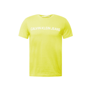 Calvin Klein Jeans Tricou galben citron / alb imagine
