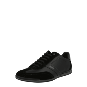 BOSS Casual Pantofi cu șireturi sport 'Saturn' negru / gri piatră imagine