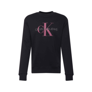 Calvin Klein Jeans Bluză de molton negru / lila imagine