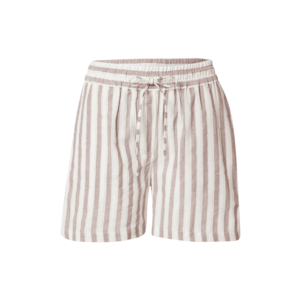 basic apparel Shorts 'Evita' maro cappuccino / alb imagine