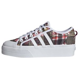 ADIDAS ORIGINALS Sneaker low 'Nizza Platform' alb / ombră / roșu pastel / bej imagine