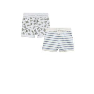 MANGO KIDS Shorts 'SURFY' alb / gri amestecat / albastru / verde închis imagine
