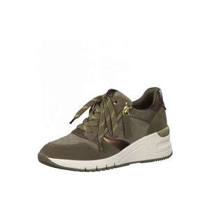 TAMARIS Sneaker low maro închis / gri taupe / bronz imagine