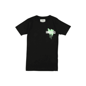 VINGINO Tricou 'Hulo' negru / alb / verde limetă imagine