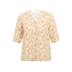 Selected Femme Petite Bluză 'MILLY' crem / galben citron / galben deschis / roz deschis imagine