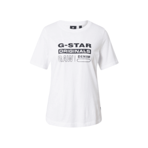 G-Star RAW Tricou negru / alb imagine