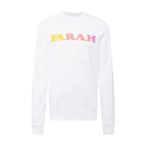 FARAH Bluză de molton 'PALM' alb / galben / roz imagine