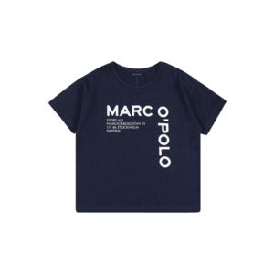 Marc O'Polo Junior Tricou bleumarin / alb imagine