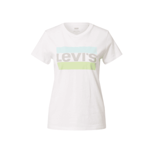 LEVI'S Tricou alb / gri / albastru deschis / verde măr imagine