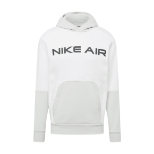 Nike Sportswear Bluză de molton alb / negru / gri deschis imagine