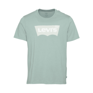 LEVI'S Tricou alb / gri deschis / verde mentă imagine