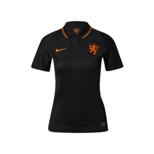 NIKE Tricou funcțional 'Netherlands 2020 Stadium Away' negru / portocaliu imagine