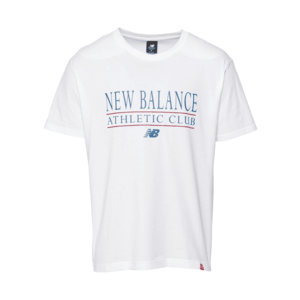 new balance Tricou 'Essentials Athletic Club' alb / albastru / roșu imagine