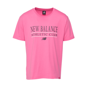 new balance Tricou 'Essentials Athletic Club' roz / negru / alb imagine