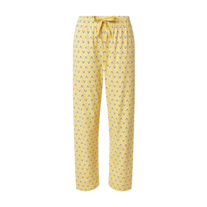CALIDA Pantaloni de pijama galben / negru / alb / șampanie imagine