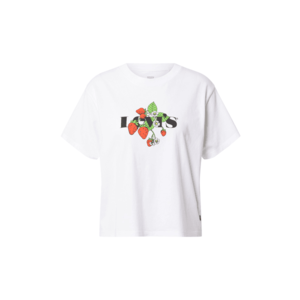 LEVI'S Tricou alb / negru / roșu / verde imagine