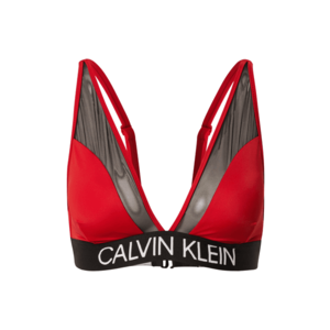 Calvin Klein Swimwear Sutien costum de baie roșu ruginiu / negru / alb imagine