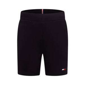 Tommy Sport Pantaloni sport negru / alb / roșu imagine