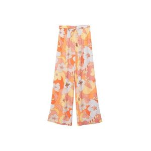 MANGO Pantaloni 'Janis' portocaliu / alb / galben / roz pudră imagine