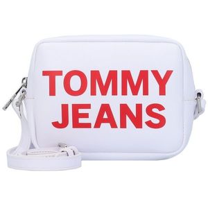 Tommy Jeans Geantă de umăr alb / roșu imagine