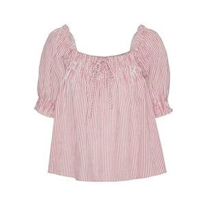 VERO MODA Bluză 'Annabelle' rosé / alb imagine