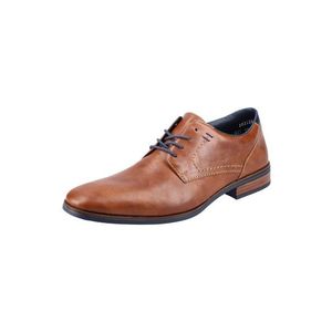RIEKER Pantofi cu șireturi maro ruginiu / bleumarin imagine