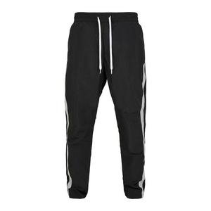 Urban Classics Pantaloni cu dungă alb / negru imagine