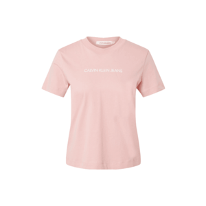 Calvin Klein Jeans Tricou roz / alb imagine