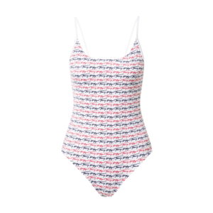 Tommy Hilfiger Underwear Costum de baie întreg 'CHEEKY' alb / albastru marin / roșu rodie imagine