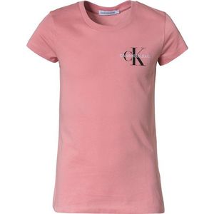 Calvin Klein Jeans Tricou roz pal / alb / negru imagine