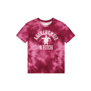 Abercrombie & Fitch Tricou roz deschis / alb / mov zmeură imagine