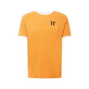 11 Degrees Tricou 'RINGER' alb / portocaliu deschis / negru imagine
