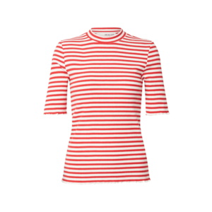 SELECTED FEMME Tricou roșu / alb imagine