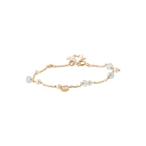 Pernille Corydon Jewellery Brățară 'Afterglow Sea' auriu / alb / albastru deschis imagine