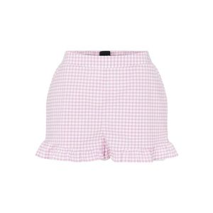 PIECES Pantaloni rosé / alb imagine