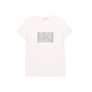 Calvin Klein Jeans Tricou alb / gri închis imagine