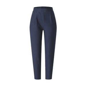 NEW LOOK Pantaloni cutați bleumarin / alb imagine
