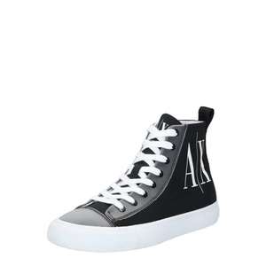 ARMANI EXCHANGE Sneaker înalt alb / negru / gri imagine