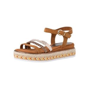 MARCO TOZZI Sandale cu baretă arămiu / auriu / alb / maro coniac imagine