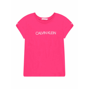 Calvin Klein Jeans Tricou roz neon / alb imagine