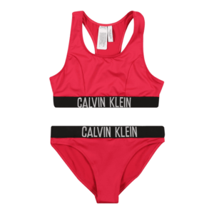Calvin Klein Swimwear Costum de baie două piese roz pitaya / negru / alb imagine